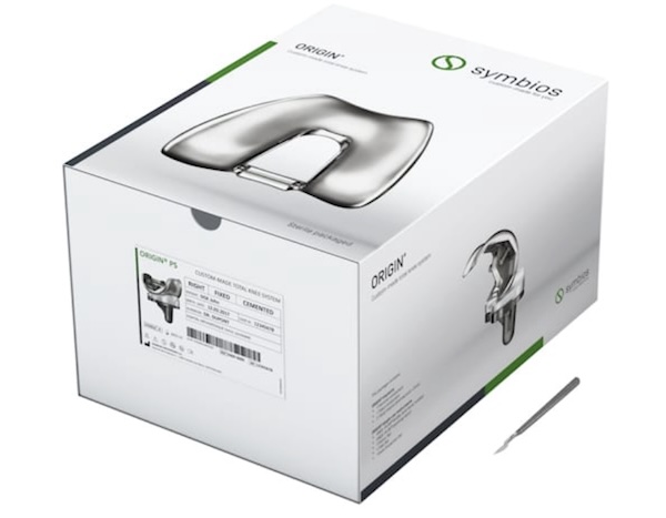 Tout l'ancillaire jetable de la prothèse Origin tient dans la boite